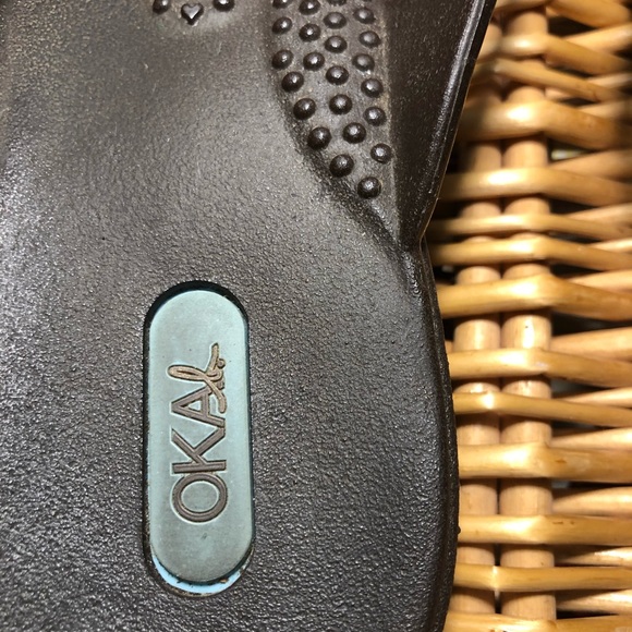 OKASHABEEI flip flops OKAb Bead Embellished Size M - Picture 2 of 8